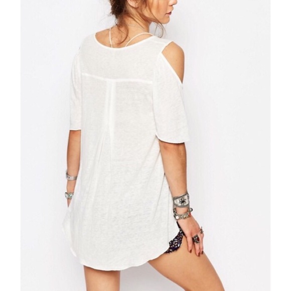 🎉NWT Free People cold shoulder top small - Picture 4 of 8